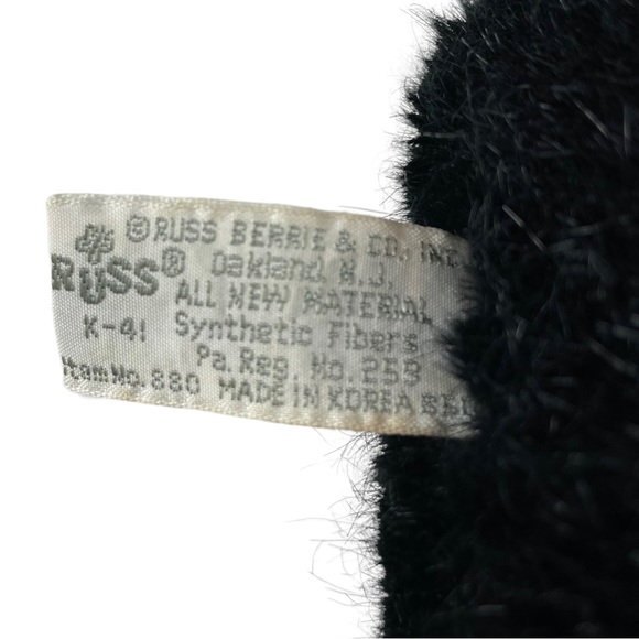 Vintage Fairbanks Penguin Heart Bowtie Eyelashes Plush Russ 880 Valentine Berrie - Picture 4 of 12